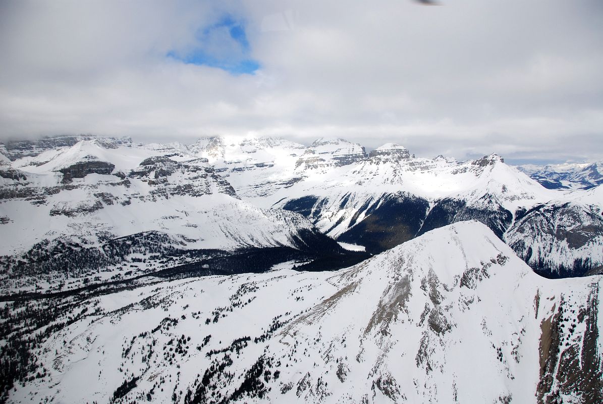 31 Mount Gloria, Mount Assiniboine, Mount Magog, Terrapin Mountain, The Towers From Helicopter Between Mount Assiniboine And Canmore In Winter